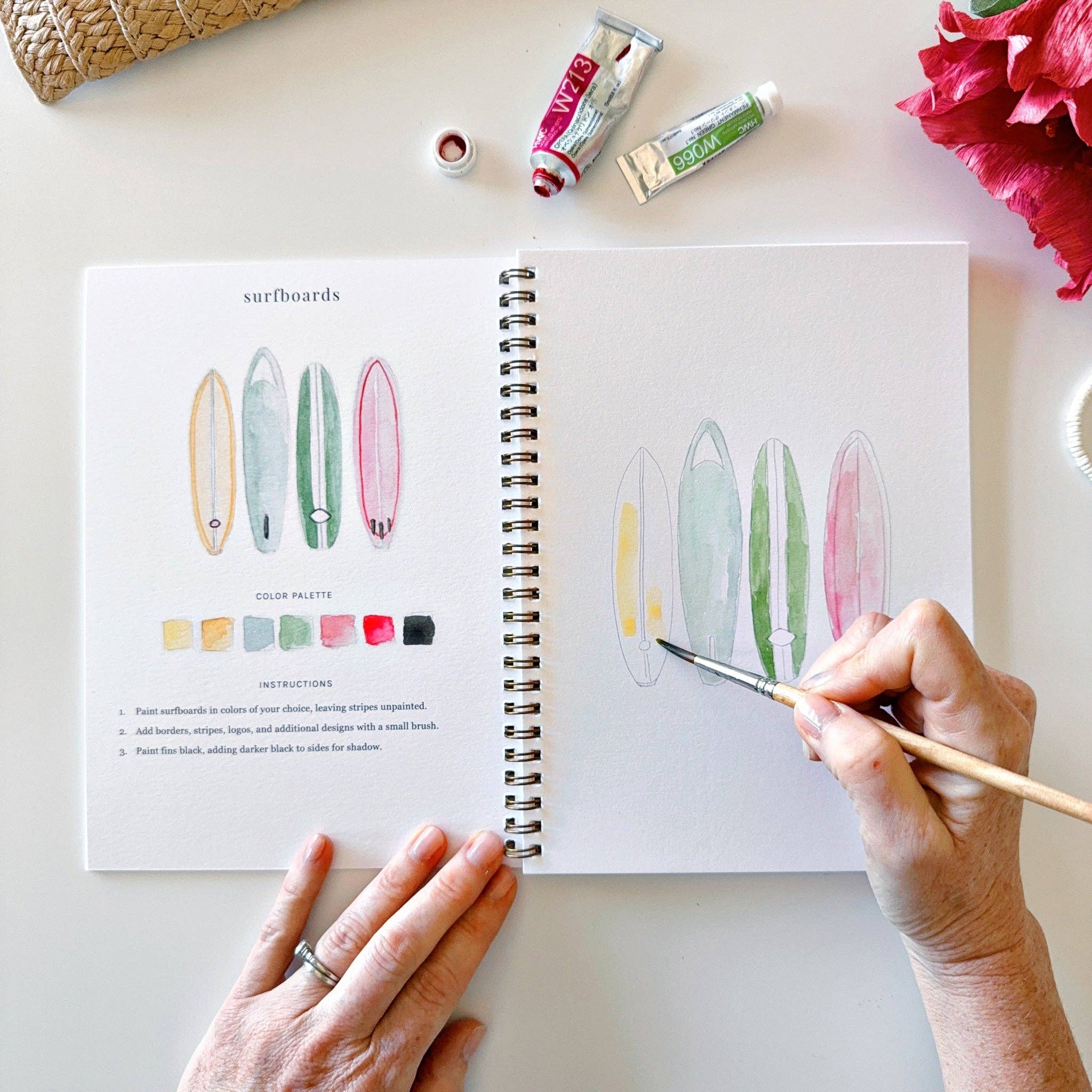 Tropical watercolor workbook - Image 6
