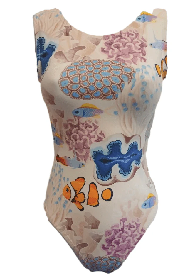 Ultra Soft Coral Reef Ocean Gymnastics Leotard - Image 4