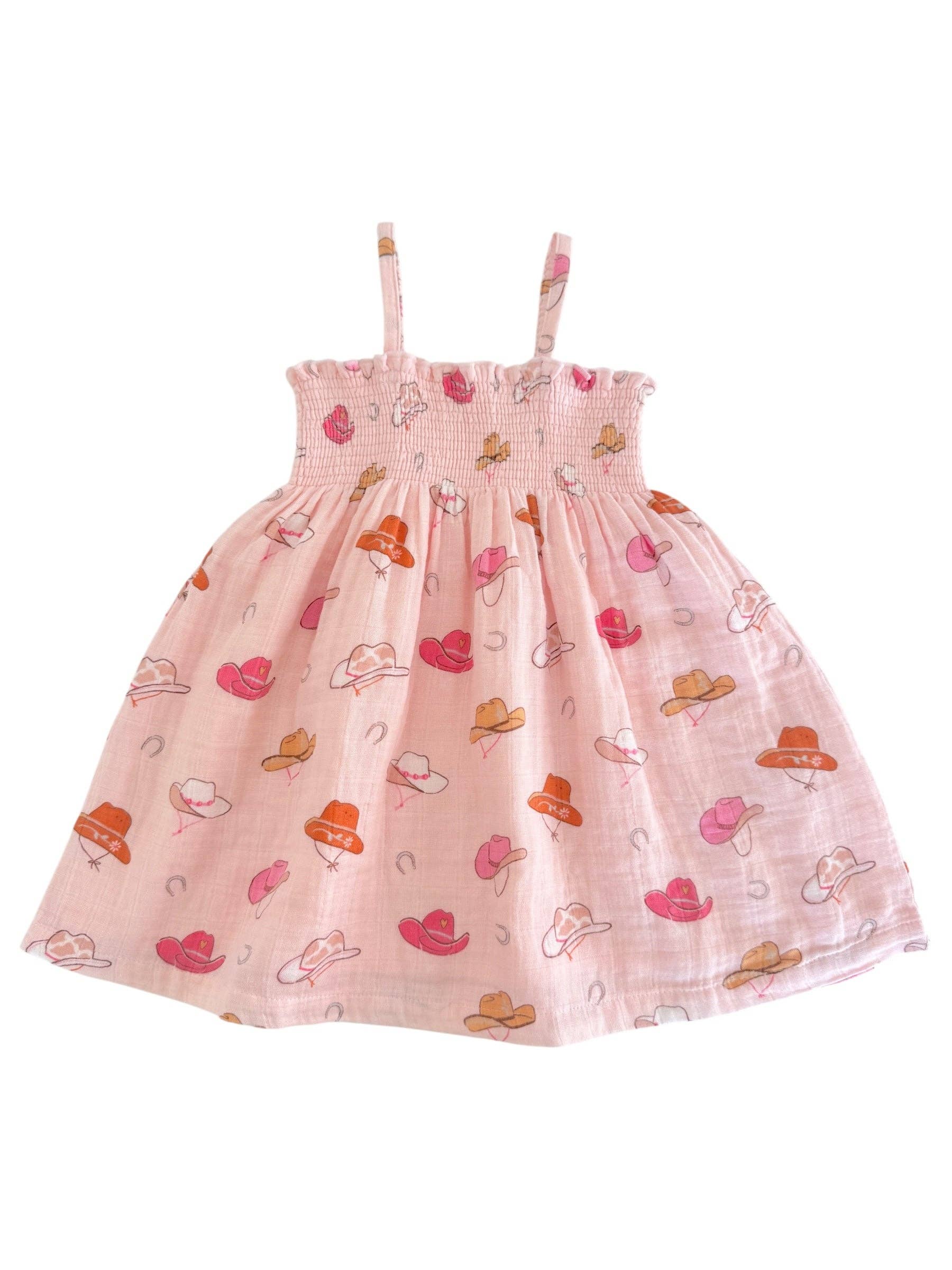 Western Pink / Muslin Smocked Tube Dress - Image 2