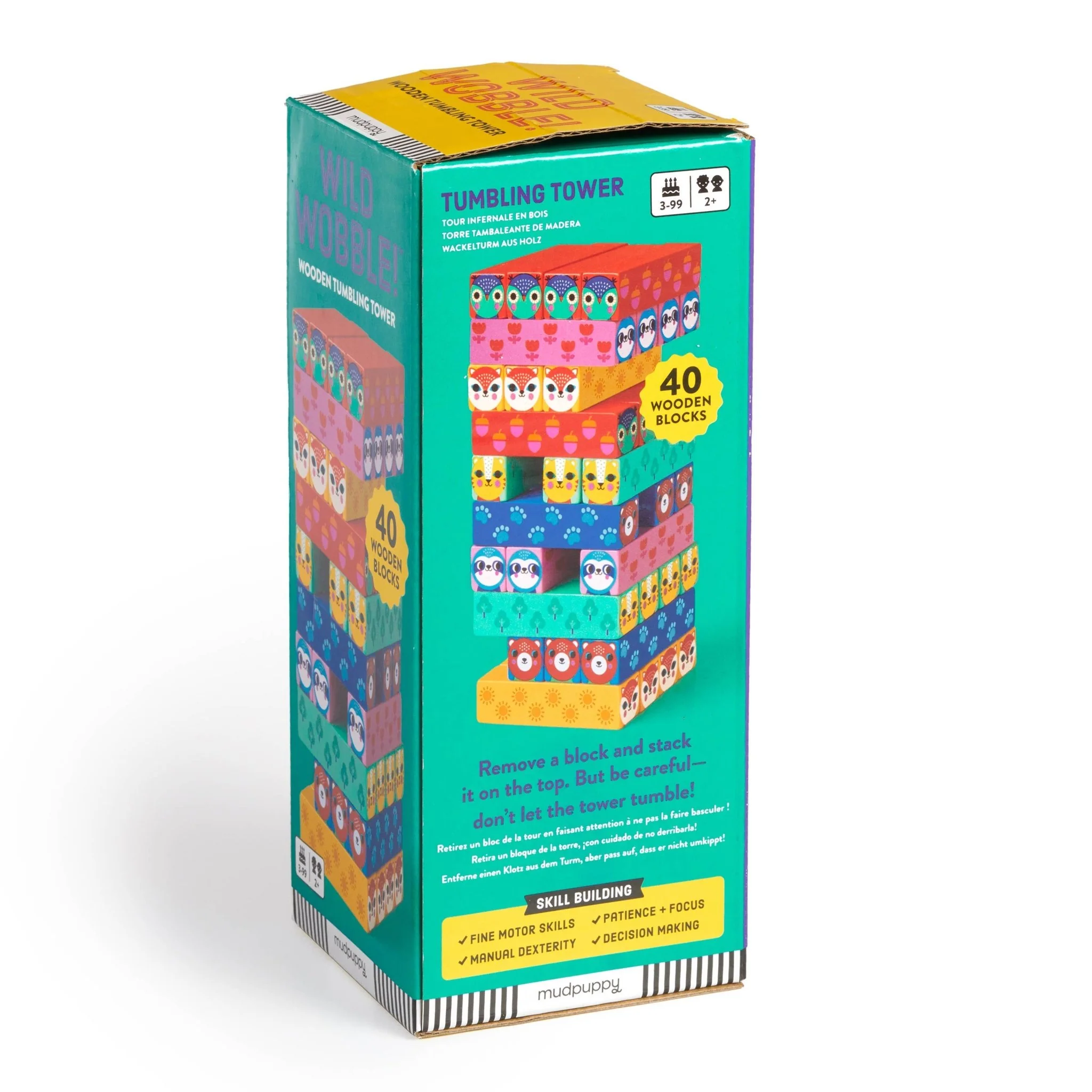 Wild Wobble! Wooden Tumbling Tower - Image 3